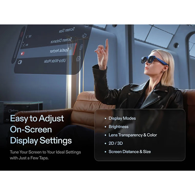 Xreal 1S AR Glasses with AI, Photo, Video, Audio - Blue