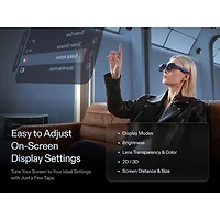 Xreal 1S AR Glasses with AI, Photo, Video, Audio - Blue