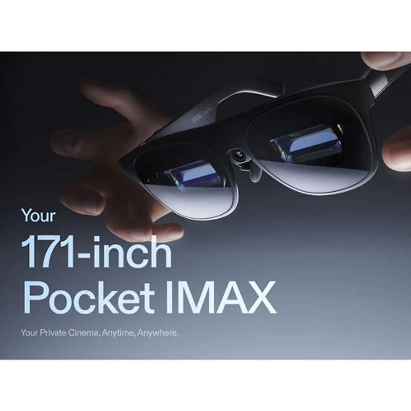 Xreal One Pro Glasses with AI, Photo, Video, Audio - Large - Black