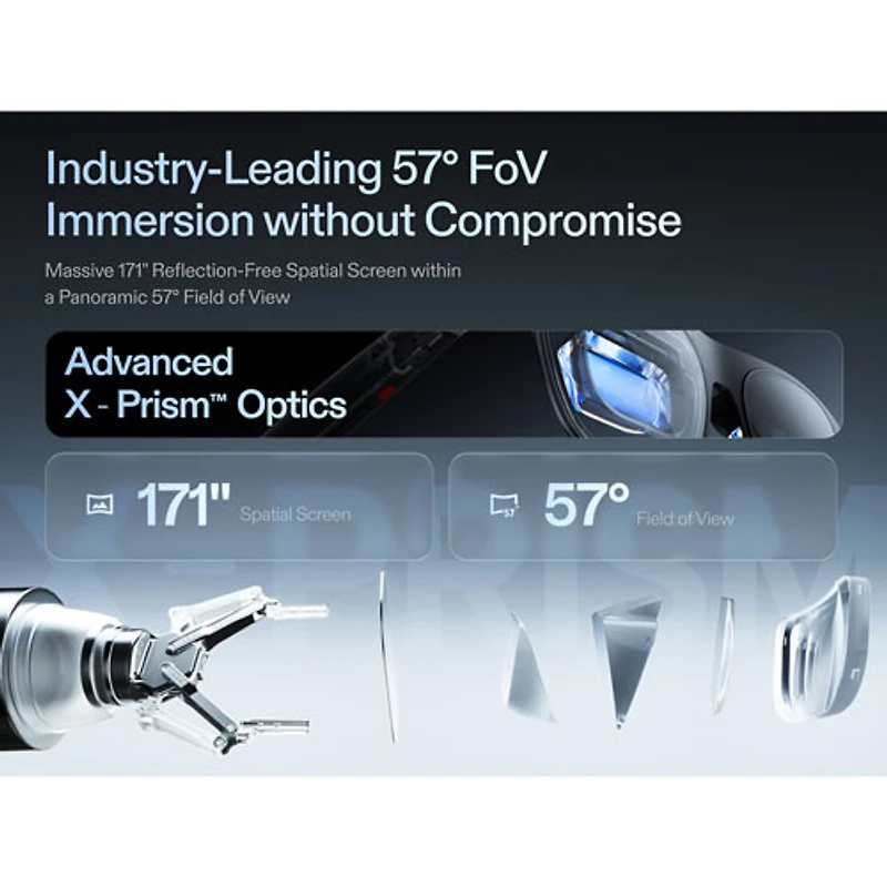 Xreal One Pro Glasses with AI, Photo, Video, Audio - Large - Black