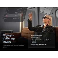 Xreal One Pro Glasses with AI, Photo, Video, Audio - Large - Black