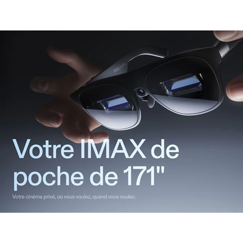 Xreal One Pro Glasses with AI, Photo, Video, Audio - Large - Black