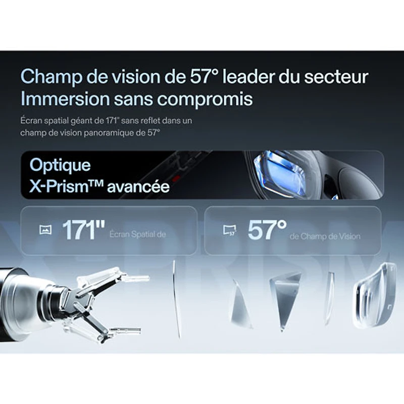 Xreal One Pro Glasses with AI, Photo, Video, Audio - Medium - Black