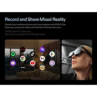 Xreal One Pro Glasses with AI, Photo, Video, Audio - Medium - Black