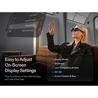 Xreal One Pro Glasses with AI, Photo, Video, Audio - Medium - Black