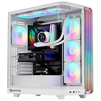 iBUYPOWER Trace X Gaming PC - White (AMD Ryzen 7 9800X3D/32GB RAM/2TB SSD/Radeon RX 9070XT/Windows 11) - En