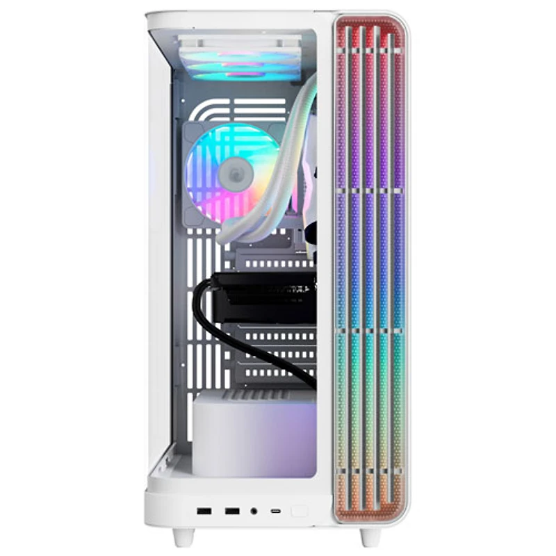 iBUYPOWER Trace X Gaming PC - White (AMD Ryzen 7 9800X3D/32GB RAM/2TB SSD/Radeon RX 9070XT/Windows 11) - En