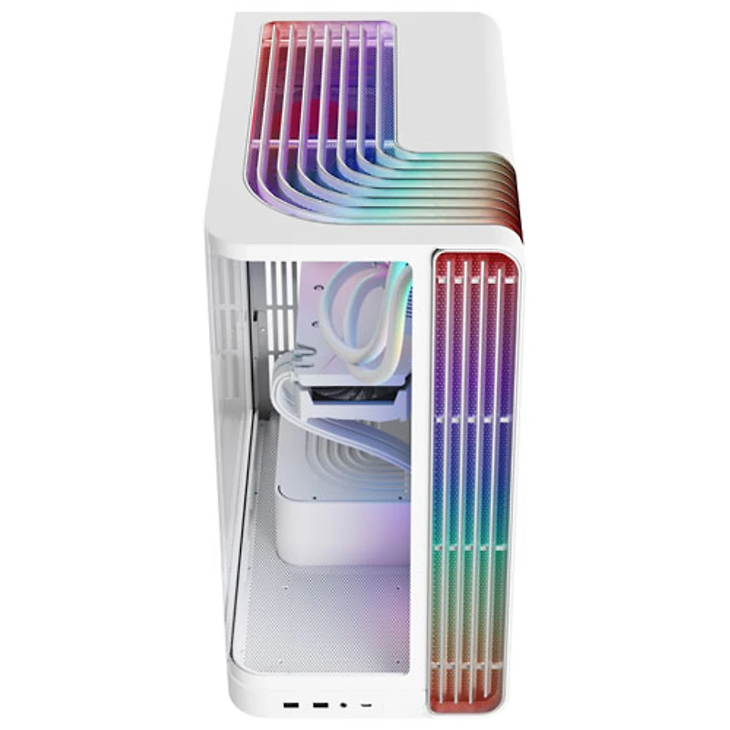iBUYPOWER Trace X Gaming PC - White (AMD Ryzen 7 9800X3D/32GB RAM/2TB SSD/Radeon RX 9070XT/Windows 11) - En