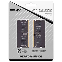 Mémoire de portable DDR4 16 Go (2 x 8 Go) 3200 MHz Performance de PNY (MN16GK2D43200-TB)