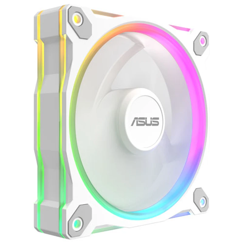 ASUS Prime MR120 ARGB 120mm Reverse CPU Cooling Fan - White