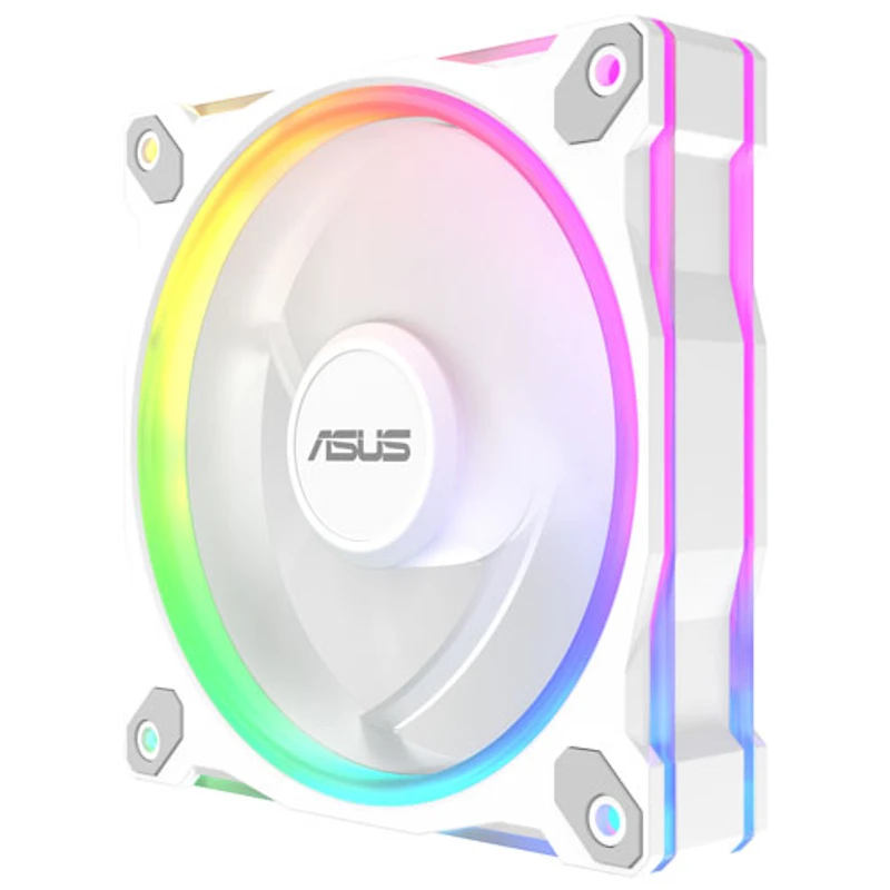 ASUS Prime MR120 ARGB 120mm Reverse CPU Cooling Fan - White
