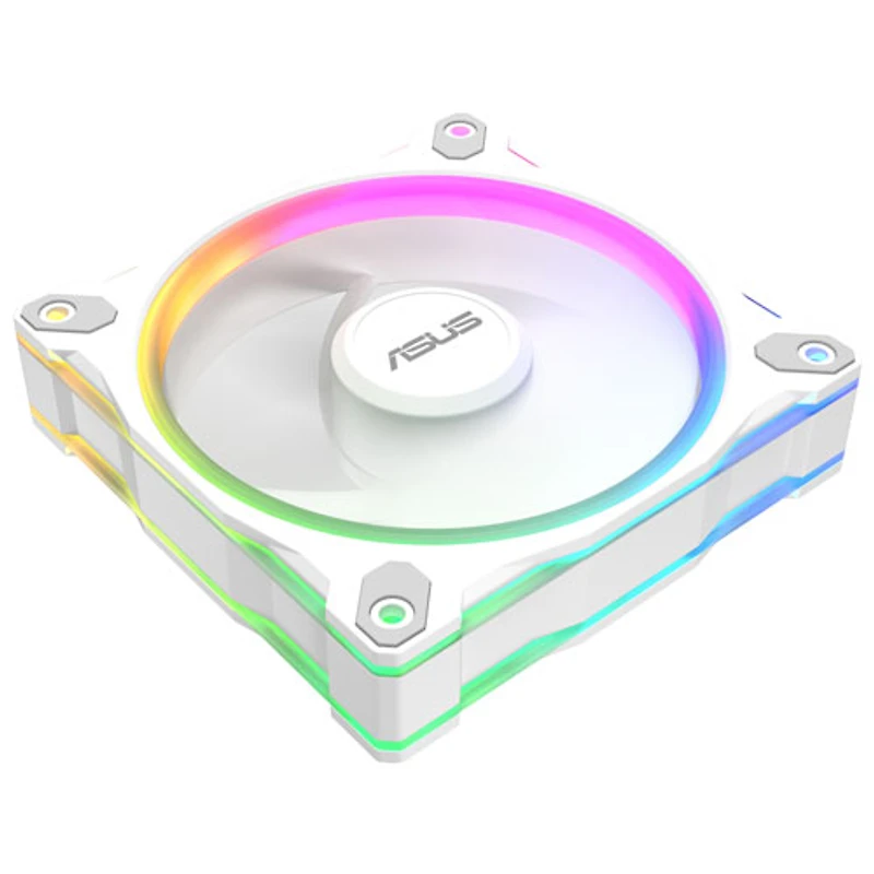 ASUS Prime MR120 ARGB 120mm Reverse CPU Cooling Fan - White