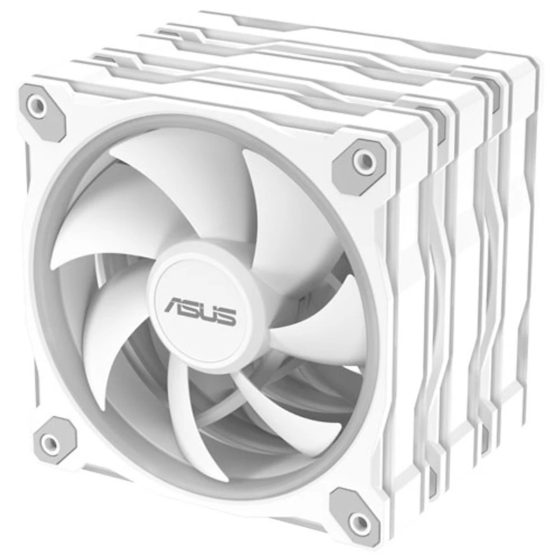 Ventilateur de refroidissement de processeur Prime MR120 ARGB de 120 mm d'ASUS - Blanc - Paquet de 3