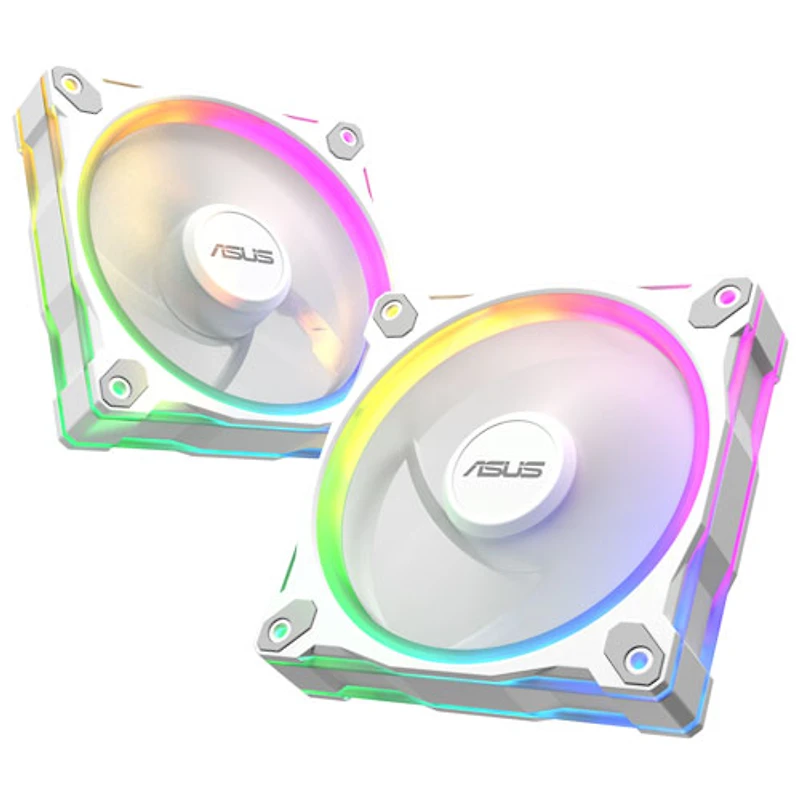 Ventilateur de refroidissement de processeur Prime MR120 ARGB de 120 mm d'ASUS - Blanc - Paquet de 3