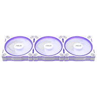 Ventilateur de refroidissement de processeur Prime MR120 ARGB de 120 mm d'ASUS - Blanc - Paquet de 3