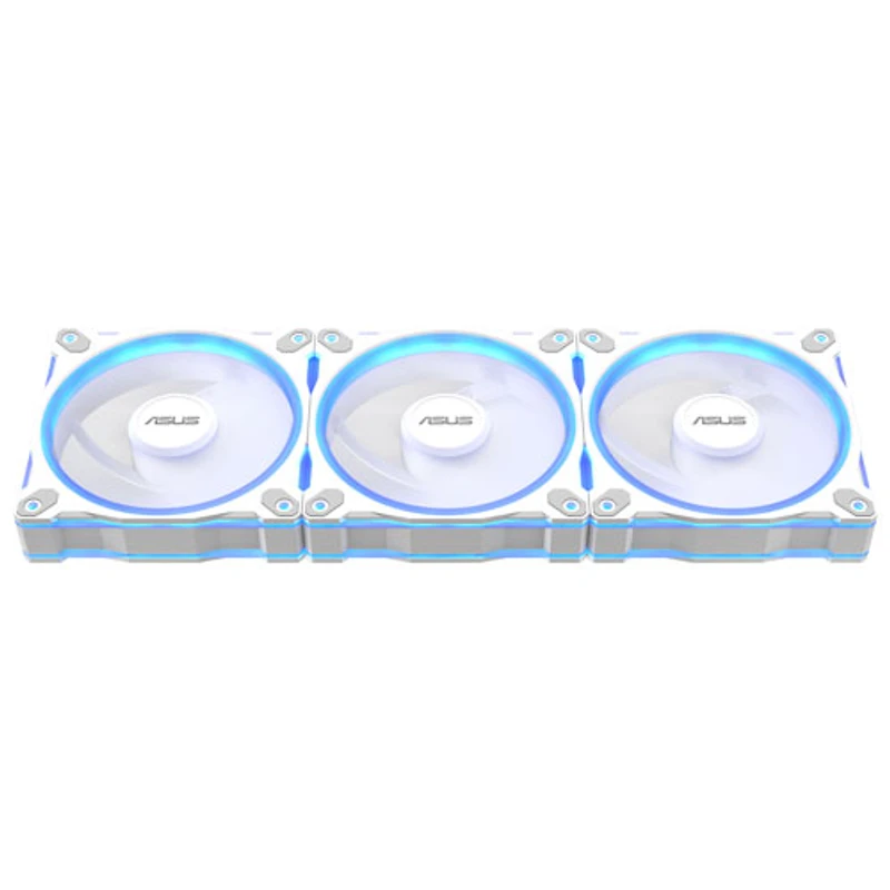 Ventilateur de refroidissement de processeur Prime MR120 ARGB de 120 mm d'ASUS - Blanc - Paquet de 3