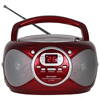 Sharp QT-CD280 Portable CD Boombox - Red