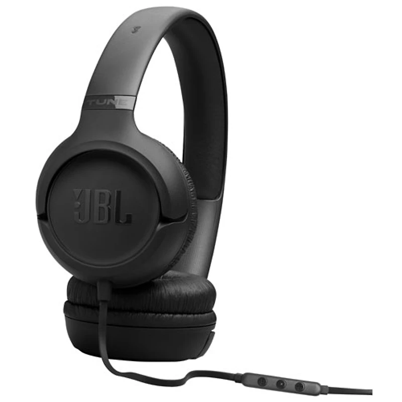 JBL Tune 530C USB-C On-Ear Wired Headphones - Black