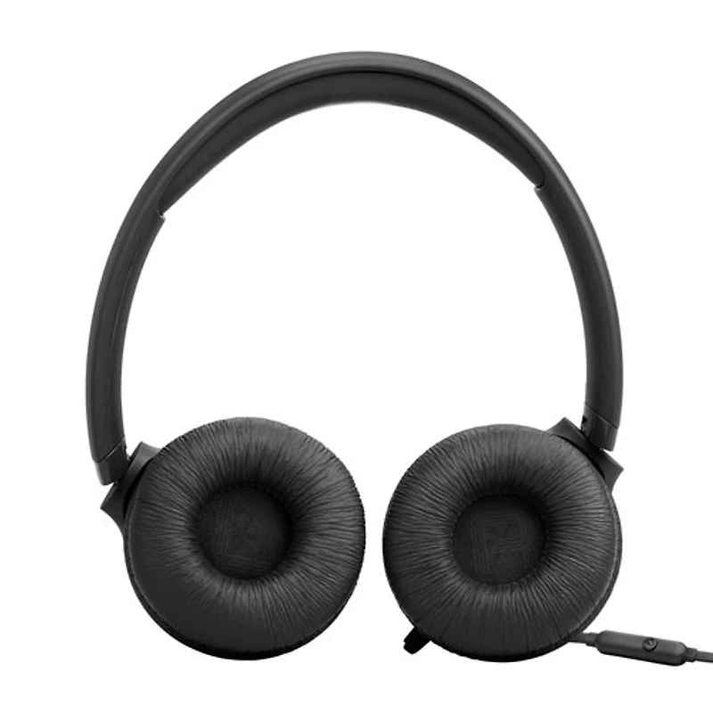 JBL Tune 530 On-Ear Wired Headphones - Black