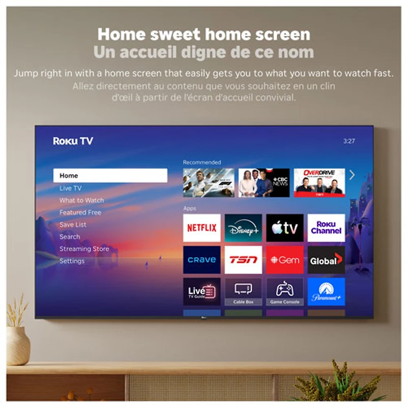 Roku 55" Select Series 4K UHD HDR QLED Smart TV (55R5D5CA) - 2026