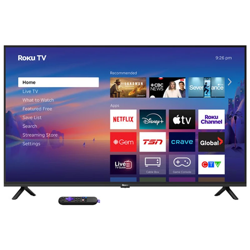 Téléviseur intelligent Roku DEL HDR UHD 4K de 43 po série R4 Select de Roku (43R4E5CA) - 2026