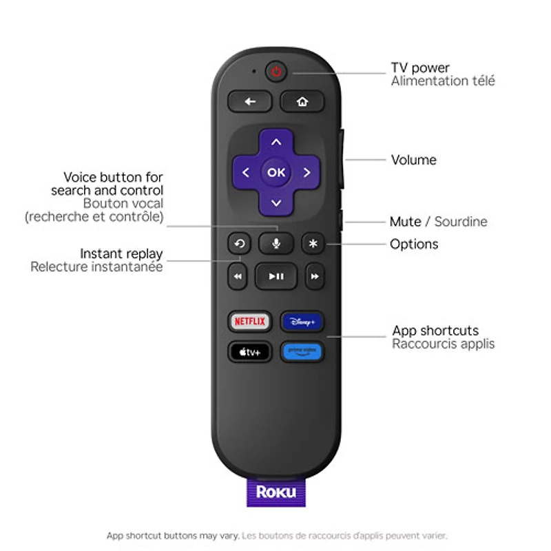 Téléviseur intelligent Roku DEL HDR UHD 4K de 43 po série R4 Select de Roku (43R4E5CA) - 2026