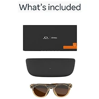 Oakley | Meta HSTN Smart Glasses with AI, Photo, Video, Audio & Voice Assistant - Light Curry/Clear to Brown Transitions