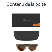 Oakley | Meta HSTN Smart Glasses with AI, Photo, Video, Audio & Voice Assistant - Light Curry/Clear to Brown Transitions