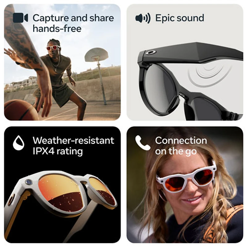Oakley | Meta HSTN Smart Glasses with AI, Photo, Video, Audio & Voice Assistant - Light Curry/Clear to Brown Transitions