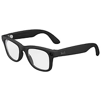 Lunettes Wayfarer (2e génération) de Ray-Ban | Meta avec IA, photo, vidéo, audio et messagerie - Noir mat/Transparent - Grand