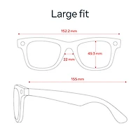 Ray-Ban | Meta Wayfarer (Gen 2) Glasses with AI, Photo, Video, Audio & Messaging - Shiny Black/Green - Large