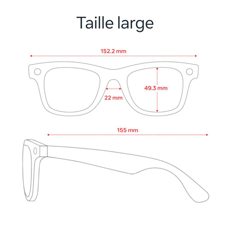 Ray-Ban | Meta Wayfarer (Gen 2) Glasses with AI, Photo, Video, Audio & Messaging - Shiny Black/Green - Large