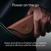 Ray-Ban | Meta Wayfarer (Gen 2) Glasses with AI, Photo, Video, Audio & Messaging - Shiny Black/Green - Large