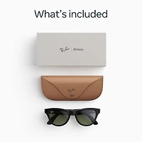 Ray-Ban | Meta Skyler (Gen 2) Glasses with AI, Photo, Video, Audio & Messaging - Shiny Black/Green