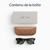 Ray-Ban | Meta Skyler (Gen 2) Glasses with AI, Photo, Video, Audio & Messaging - Shiny Black/Green