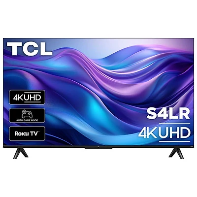 TCL 43" S4LR 4K UHD HDR LED Roku Smart TV (43S4LR) - 2026