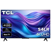 TCL 43" S4LR 4K UHD HDR LED Roku Smart TV (43S4LR) - 2026
