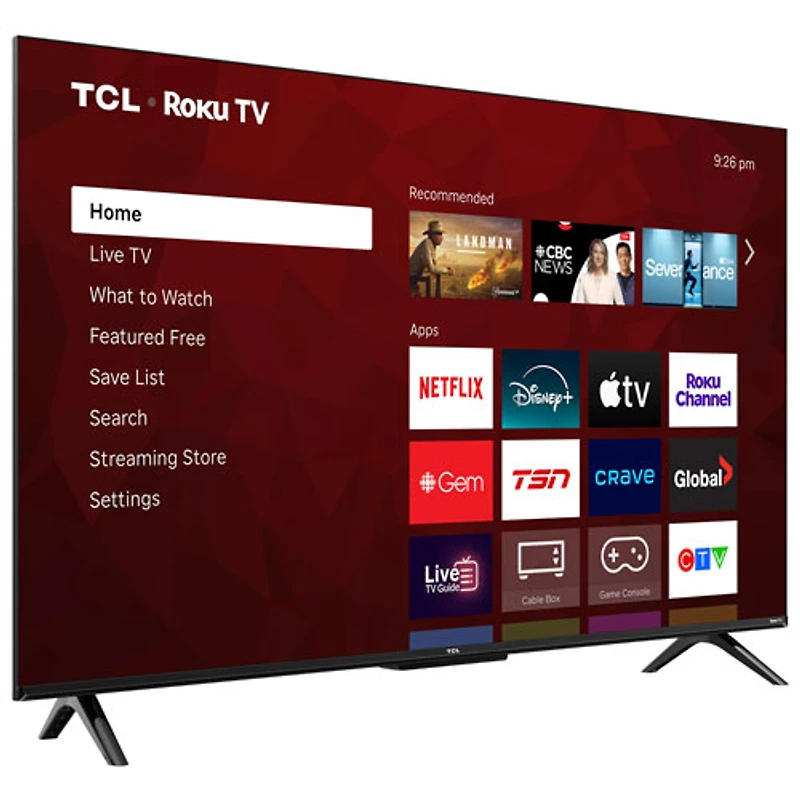TCL 43" S4LR 4K UHD HDR LED Roku Smart TV (43S4LR) - 2026