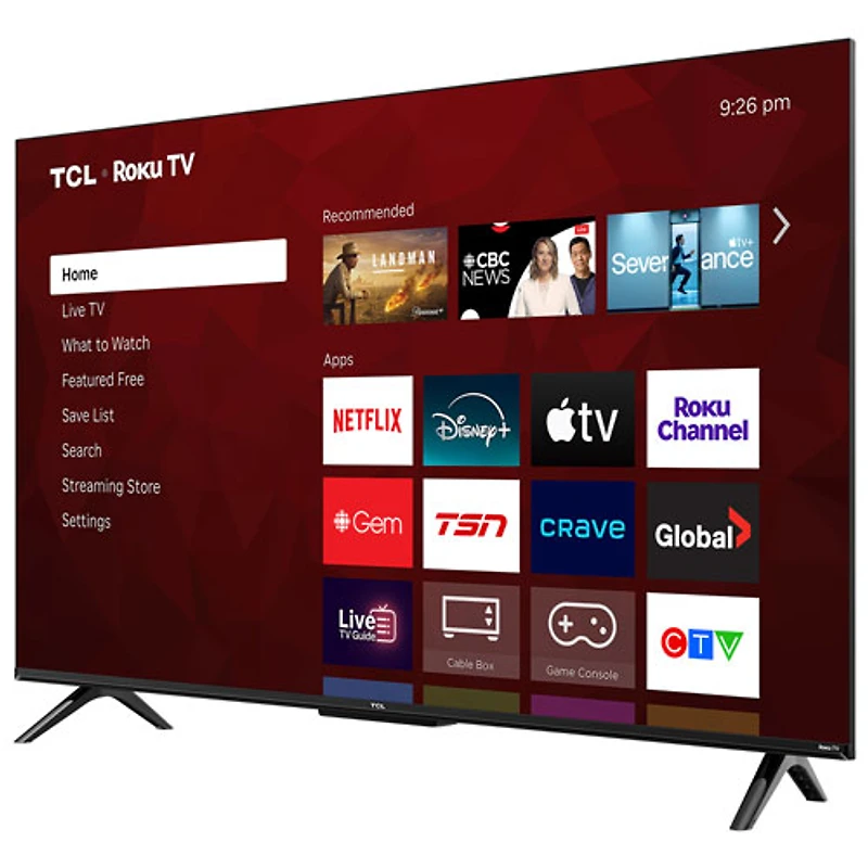 TCL 43" S4LR 4K UHD HDR LED Roku Smart TV (43S4LR) - 2026
