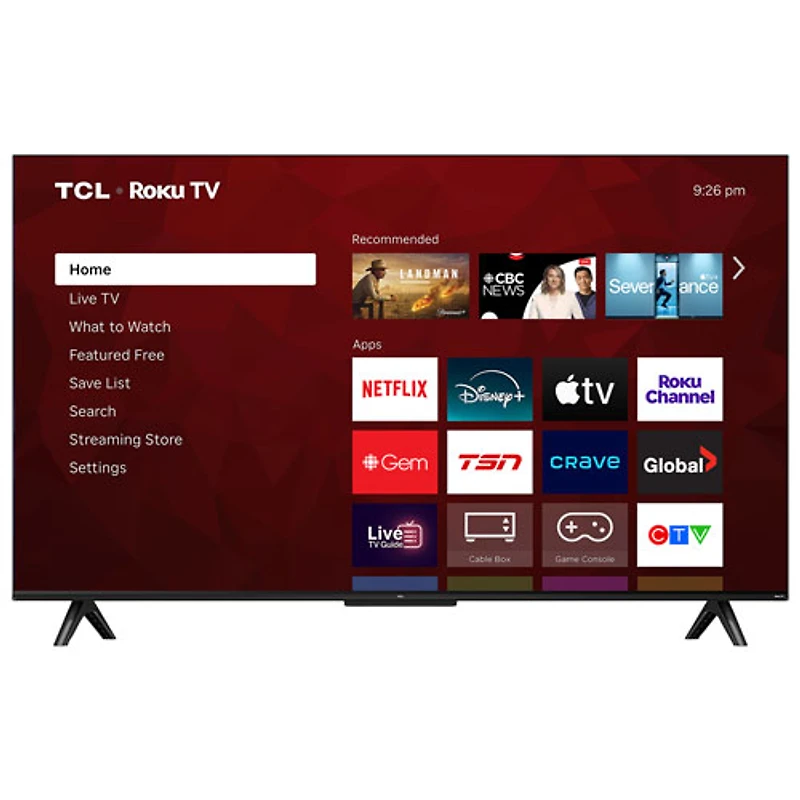 TCL 43" S4LR 4K UHD HDR LED Roku Smart TV (43S4LR) - 2026