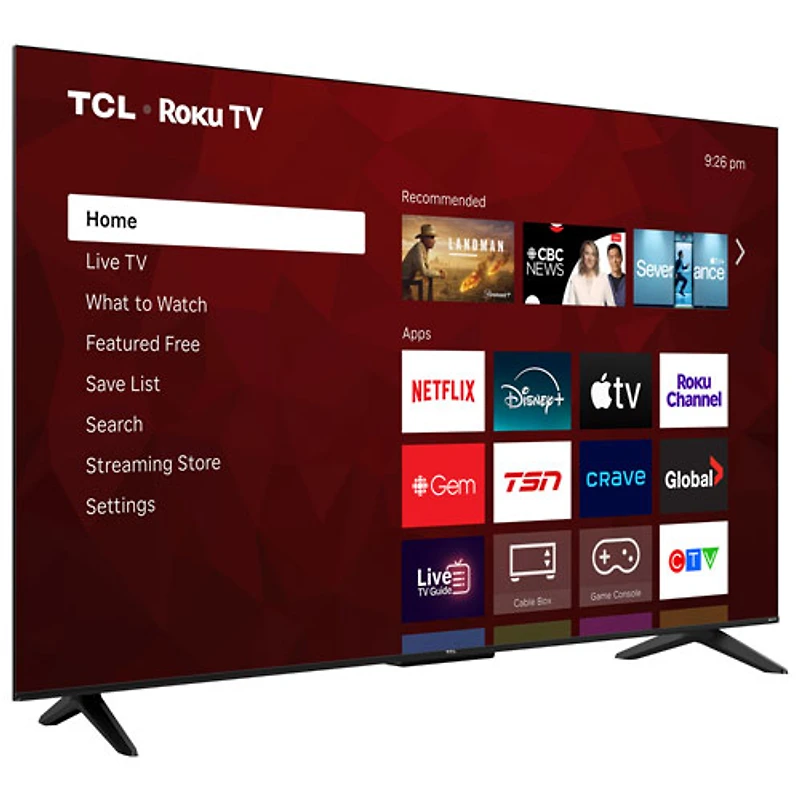 TCL 50" S4LR 4K UHD HDR LED Roku Smart TV (50S4LR) - 2026