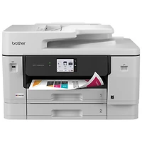 Imprimante à jet d'encre tout-en-un MFC-J6960DW de Brother avec réservoir INKvestment - Blanc