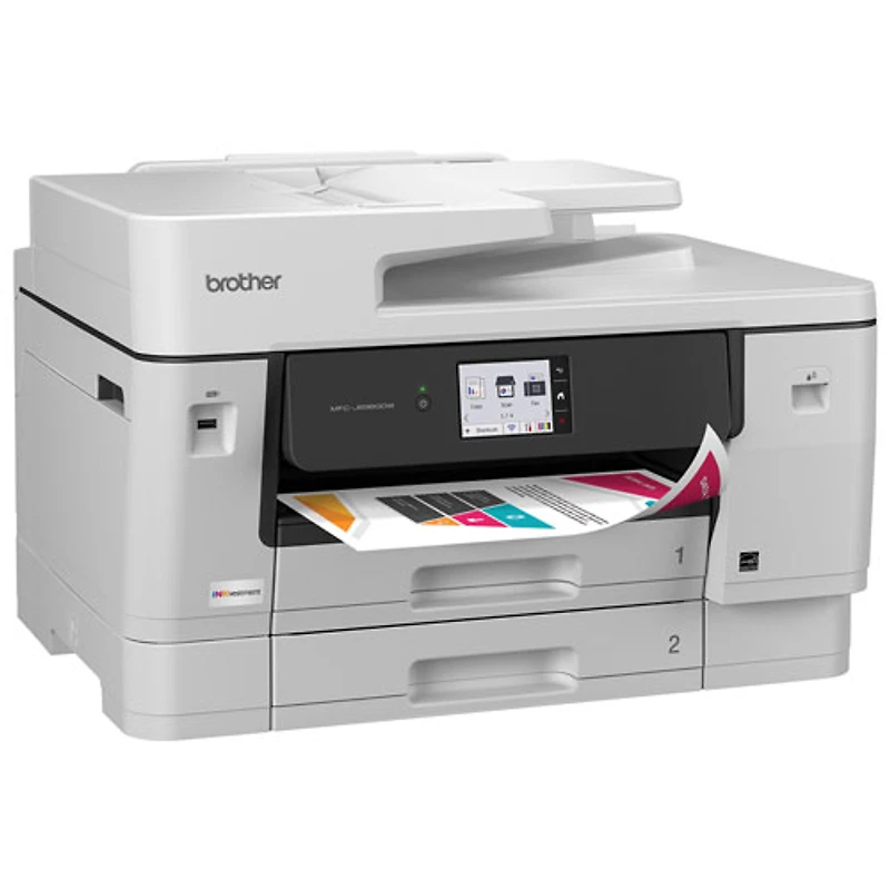 Imprimante à jet d'encre tout-en-un MFC-J6960DW de Brother avec réservoir INKvestment - Blanc