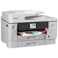 Imprimante à jet d'encre tout-en-un MFC-J6960DW de Brother avec réservoir INKvestment - Blanc