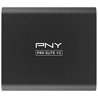 Disque SSD externe USB 3.2 de 2 To Pro Elite V2 de PNY (PSD0CS2160-1TB-RB) - Noir