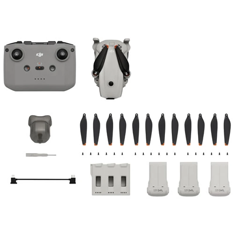 DJI Lito 1 Fly More Combo Drone (Updated Version of Mini 4K) with 4K Camera, RC-N3 Remote, <249g, Obstacle Sensing