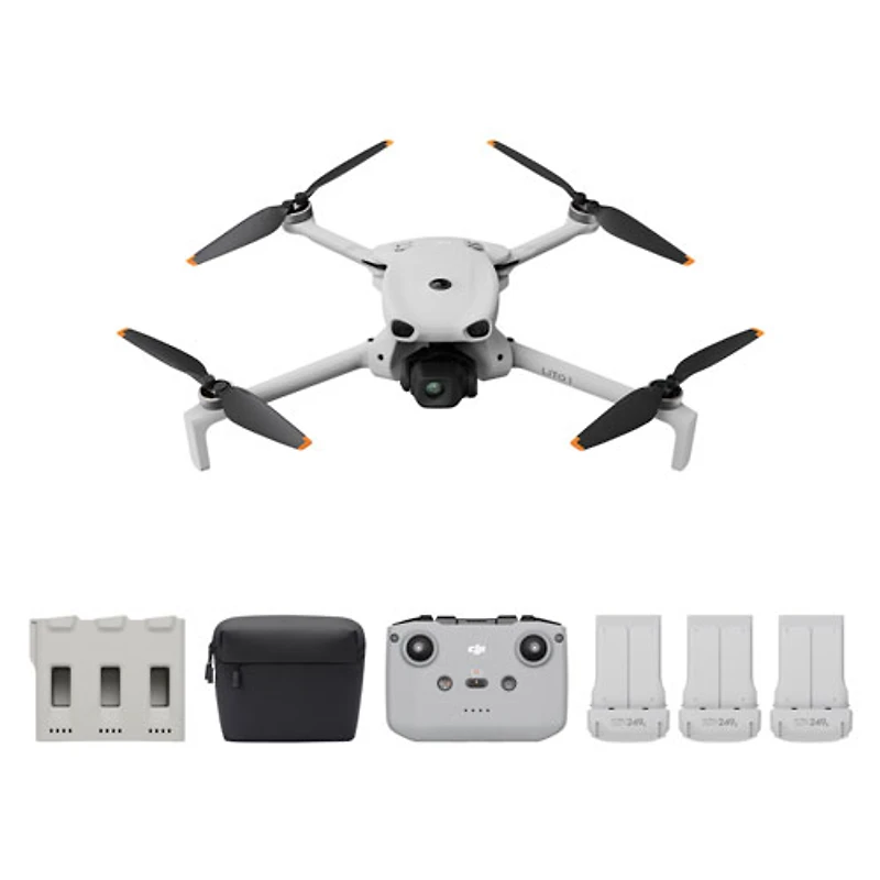 DJI Lito 1 Fly More Combo Drone (Updated Version of Mini 4K) with 4K Camera, RC-N3 Remote, <249g, Obstacle Sensing