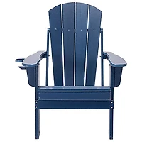 Chaise Adirondack en polyéthylène de haute densité de Lake Country Outdoors - Bleu