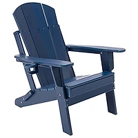 Chaise Adirondack en polyéthylène de haute densité de Lake Country Outdoors - Bleu
