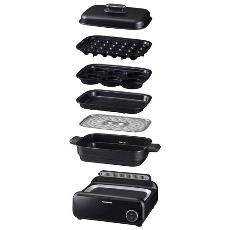 Multicuiseur barbecue et gril 5-en-1 de Panasonic (NFGM500K)